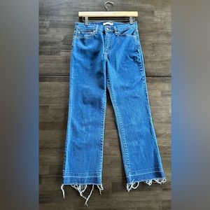 Tory Burch Denim Jean- Short and sweet- size 27-  frayed ankle so cute!